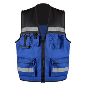 CITICITYFactorySafety Multi Pockets Reflective Vests Security <b>Jacket</b> Construction High Visibility Work Reflector Clothing - Product Image 1