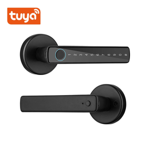 Kunci Pintu Elektronik <span class=keywords><strong>Digital</strong></span> Nirkabel Tuya Cloud Biometrik Sidik Jari Pintar untuk Pintu Kayu - Product Image 1