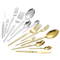 Ensemble de couverts occidentaux en acier inoxydable 304 de style européen, finition miroir minimaliste nordique moderne, élégant et compatible lave-vaisselle
