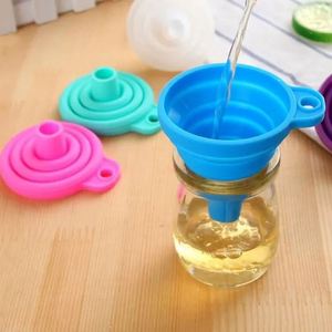 Custom Mini Foldable Eco-Friendly Silicone Funnel Kitchen <b>Utensil</b> for Water Bottles and Liquid Transfer - Product Image 6