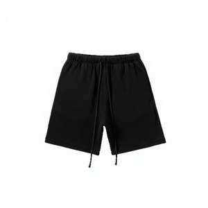 Shorts courts pour hommes Essentials, coupe ample en coton avec cordon de serrage, style américain tendance, collection Printemps/Été, ligne dédiée transfrontalière - Product Image 5