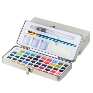 Pittura ad acquerello solido Set 90 colori pigmenti perla per Nail Art