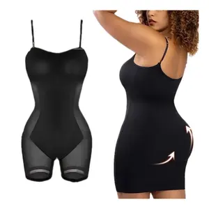 Toptan Maxi/Mini kayma sutyen inşa 8 in 1 kadın salonu spagetti kolsuz Backless artı boyutu elbiseler Shapewear kadınlar için