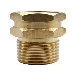 Adaptateur de raccord de jardinage en laiton forgé, norme ANSI, fileté 3/4 NPT mâle vers 3/4 GHT femelle pour l'irrigation - Product Image 5
