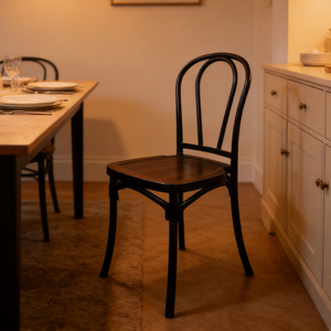 Chaises <span class=keywords><strong>de</strong></span> salle à manger style ferme, chaises noires pour cuisine et salle à manger, chaises empilables pour <span class=keywords><strong>restaurant</strong></span> VIP - Product Image 3
