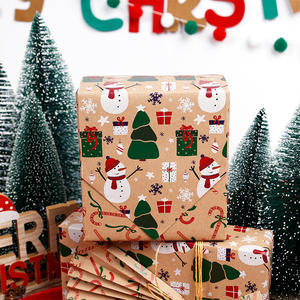 High Quality Wholesale 80g 43*300cm <b>Christmas</b> Kraft Packaging <b>Paper</b> Gift <b>Wrapping</b> <b>Paper</b> - Product Image 4