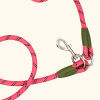 Laisse de course multifonctionnelle en nylon avec sangle d'épaule en dentelle, pour chien, mains libres, style simple et tendance, vente en gros, haute qualité