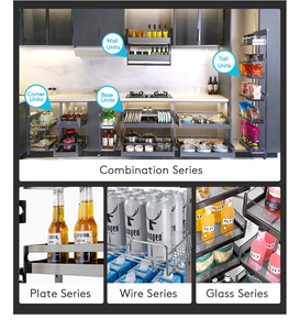 Hệ thống nâng hạ giỏ đựng đồ tủ bếp hiện đại TOPCENT kiểu kéo xuống - Product Image 6