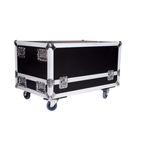 Candado negro Cerradura Durable AluminumTool Estuche de transporte Equipo de DJ Estuches de herramientas Cabeza móvil Luz Estuche de vuelo