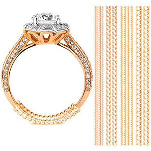 Promoción, herramientas de medición de joyería, amarillo y transparente resorte ajustable, Tensor de silicona Invisible, ajustador de tamaño de anillo - Product Image 4