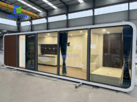 Capsule spatiale, maison, cabine, bureau, pod
