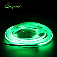 Lampu Strip LED Fleksibel Cob High Density 480 LED/m Merah Hijau Biru 8 10 12mm Cri90 Tanpa Titik 24V 12V