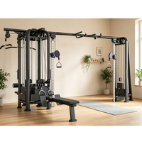 Équipement de musculation commercial multifonctionnel à 5 stations en acier inoxydable, machine d'entraînement complète de grande taille