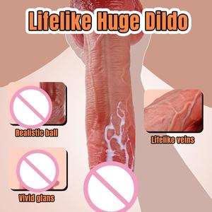 Dildo Vibrador Realista Gigante de 11 Pulgadas con Ventosa y Potente Motor Multivelocidad para una Aventura Individual Intensa y con Manos Libres - Product Image 3