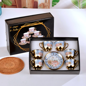 Vente en Gros Nouveauté 2022 Tasses en Céramique Créatives Style Européen, Ensemble Cadeau Promotionnel <span class=keywords><strong>Tasse</strong></span> <span class=keywords><strong>à</strong></span> <span class=keywords><strong>Café</strong></span> <span class=keywords><strong>et</strong></span> Soucoupe - Product Image 2