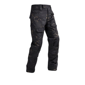 Pantalones Tácticos Informales para Hombre, Pantalón <span class=keywords><strong>Largo</strong></span> de Camuflaje, Resistente al Agua, con Rodilleras, Bolsillo, Paintball, Trabajo Clásico - Product Image 2