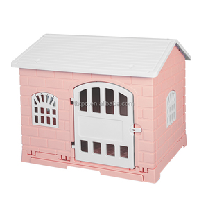 Casa per animali in plastica con tetto per cani di piccola taglia media per uso interno ed esterno - Product Image 1