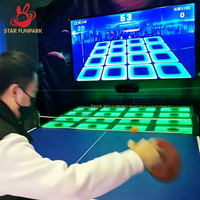 Machine de service de tennis de table intelligente et interactive pour salle de sport intérieure, personnalisée, pour entraînement sportif et jeu VR compétitif