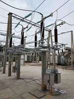 Interruptor de Aislamiento de Alta Tensión para Exteriores de 110 kV, Serie GW4, Interruptor de Desconexión Trifásico para Subestaciones Eléctricas