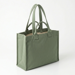Custom Logo Size <b>Printed</b> Tote Bag Eco Friendly Recycled Reusable Plain <b>Large</b> Organic Cotton Canvas Tote Bag - Product Image 2