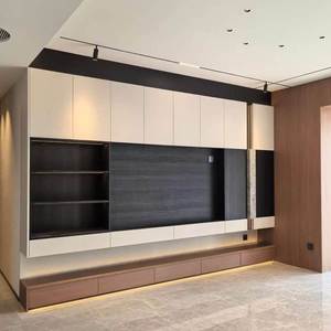 Mobile TV Moderno di Lusso Minimalista in Stile Italiano, Unità da Parete Integrata per Soggiorno, Console Multimediale Personalizzata, Centro di Intrattenimento - Product Image 1