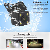 Caméra de recul universelle pour voiture Deyongwang AHD Fish-Eye 720P HD grand angle étanche vision nocturne 12V radio Android garantie 1 an