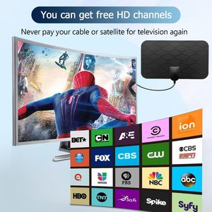 New Arrival QiYunTong Smart TV Indoor Digital <strong>Antenna</strong> Booster 4K 1080P Signal Amplifier UHF/VHF 25dBi Gain 1.5 VSWR Flat Style - Product Image 5