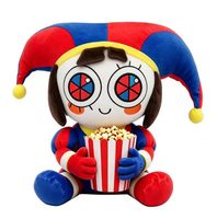 Juguete de Peluche del Payaso Pomni de The Amazing Digital Circus, con Buena Impresión y Bordado, para Fanáticos de la Animación, Venta al Por Mayor
