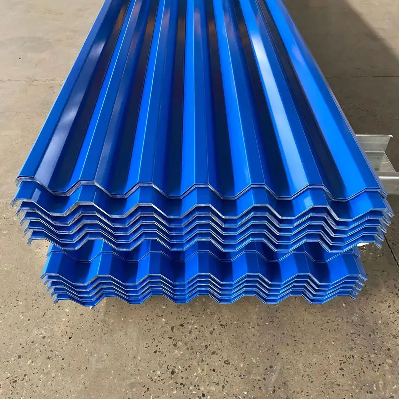 China Werkspreis Schlussverkauf Wellblech-Aluminium-Stahl-Dachziegel Baumaterial farblich beschichtete Metall-Dachplatte
