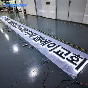 Enseignes publicitaires élégantes personnalisées avec mots et logo, enseigne lumineuse rétroéclairée par LED pour magasin, entreprise - Product Image 2