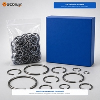 70Mn Spring Steel Wire Circlip E Clip DIN 7993 Shaft External Retaining Rings Snap Rings C Type 4mm-140mm Metric Fasteners