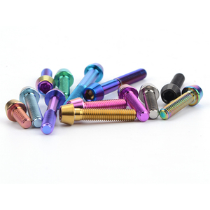 Juego de tornillos de cabeza hexagonal de titanio anodizado GR5 multicolor para bicicleta y motocicleta - Product Image 2