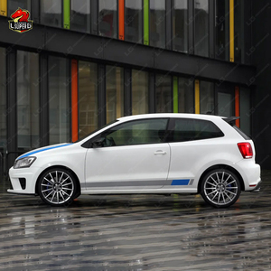 Kit de carrocería de alta calidad para Volkswagen <span class=keywords><strong>POLO</strong></span> Upgrade a <span class=keywords><strong>WRC</strong></span> Style con parachoques delantero y trasero, difusores traseros, parrillas de faldón lateral - Product Image 4