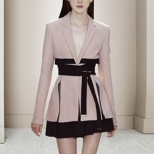 Signore di Disegno 2 pezzi Set maglia A <span class=keywords><strong>Manica</strong></span> <span class=keywords><strong>Lunga</strong></span> <span class=keywords><strong>Vestito</strong></span> Set Ufficio Rosa Giacca Sportiva Elegante <span class=keywords><strong>Vestito</strong></span> Convenzionale - Product Image 6