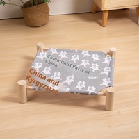All-Season umwelt freundliche solide Muster Holzbett abnehmbare wasch bare Katze Hund Camping matte für Winterschlaf Haustier betten