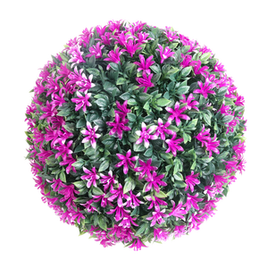 Boule de fleurs artificielles en plastique réaliste, rose, suspendue, pour mariage, Saint-Valentin, remise de diplôme, décoration de la maison et du <span class=keywords><strong>jardin</strong></span> - Product Image 4