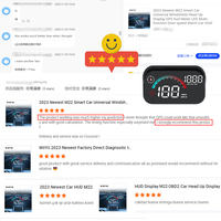 Clé de voiture intelligente GPS HUD M22, sécurité, compteur de vitesse numérique 3,5 pouces, outil de diagnostic automobile universel, projecteur réfléchissant