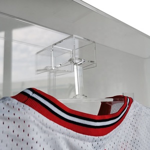 Offre Spéciale acrylique transparent sur pied verrouillable <span class=keywords><strong>NBA</strong></span> <span class=keywords><strong>maillot</strong></span> de football, étui de cadre d'affichage - Product Image 5