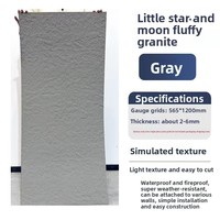Panneau de pierre flexible léger et écologique moderne pour la décoration murale intérieure/extérieure pierre de lune étoile imperméable et durable