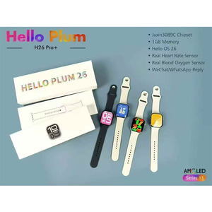 Reloj Inteligente DF EDS Hello Plum H26 Pro 1GB con Respuesta a Mensajes de Whatsapp y Wechat, Pantalla AMOLED con Sensores - Product Image 1