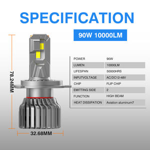 MOTOLED-faro para motocicleta KTM Duke 390 Hyundai Elantra 2014 Taiwán Passat B6 para Toyota Passo <span class=keywords><strong>Mazda</strong></span> 6 Honda Civic 2000 - Product Image 2