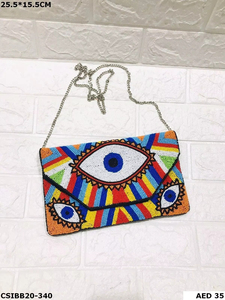 Bolsos de cuentas de diseñador Banjara Boho para mujer hechos a mano, un accesorio elegante adecuado para la noche nupcial - Product Image 3