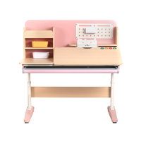 Table et chaise d'étude réglables en hauteur Hobot - Design ergonomique pour enfants et adultes, bois et métal, pour la maison, l'école et le bureau