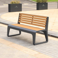 Bancs de parc et sièges publics au design moderne pour les espaces verts urbains, les patios extérieurs et les hôpitaux