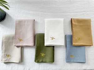 Bán Buôn Khách Sạn Khăn Ăn Tùy Chỉnh Mô Hình Thêu Linen Khăn Ăn Thêu Đám Cưới Tùy Chỉnh Vải Khăn Ăn Linen - Product Image 2