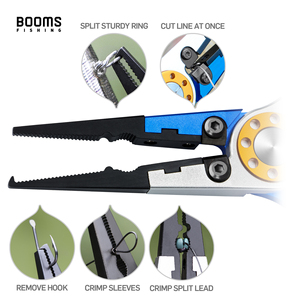 Booms Fishing X01 Aluminum Fishing Pliers with Sheath and Lanyard Blue 20cm Fishing Line <b>Cutters</b> - Product Image 3
