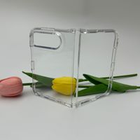 Étui de téléphone pliable en PC rigide transparent HD de luxe pour iPhone Duo, coque fine antichoc transparente