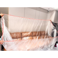 Film étirable PE jetable, moulage par soufflage souple, protection anti-poussière et résistante à l'eau, portable pour la maison, les voyages et les affaires