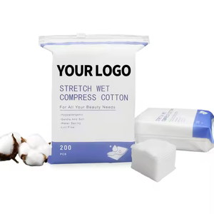 แผ่นผ้าฝ้ายอัดแบบเปียกสำหรับเปิดหน้าจมูกแผ่นผ้าฝ้ายอัดแบบหน้าบางบีบอัดแบบเปิดรู - Product Image 4