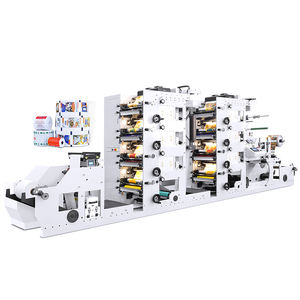 2025 8-Farben-Flexodruckmaschine mit 8 LED-UV-Automatik etiketten drucker Buchdruck platten typ für den Druck von Rolle zu Rolle - Product Image 1